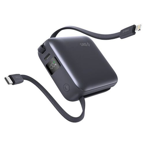 Εικόνα της Powerbank TTEC ReCharger Mini USB-C & Built In Cables PD/QC 20W 10.000mAh Black 2BB231GR