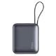 Εικόνα της Powerbank TTEC ReCharger Mini USB-C & Built In Cables PD/QC 20W 10.000mAh Black 2BB231GR