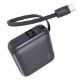 Εικόνα της Powerbank TTEC ReCharger Mini USB-C & Built In Cable PD/QC 35W 10.000mAh Black 2BB232GR
