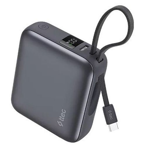 Εικόνα της Powerbank TTEC ReCharger Mini USB-C & Built In Cable PD/QC 35W 10.000mAh Black 2BB232GR