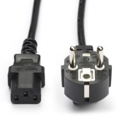 Εικόνα της Καλώδιο Τροφοδοσίας WS Xtreme Power C13 Γωνιακό 10m Black