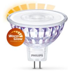 Εικόνα της Λάμπα LED Philips GU5.3 WarmGlow Dimmable 2200-2700K 345lm 5W 929001904755