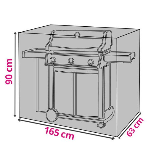 Εικόνα της Κάλυμμα Ψησταριάς BBQ Toolland 165x63x90 cm Dark Green PM2017
