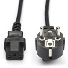 Εικόνα της Καλώδιο Τροφοδοσίας WS Xtreme Power C13 Γωνιακό 5m Black