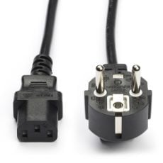 Εικόνα της Καλώδιο Τροφοδοσίας WS Xtreme Power C13 Γωνιακό 1.5m Black