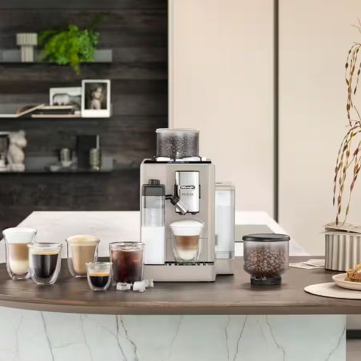 Εικόνα της Μηχανή Espresso DeLonghi Rivelia με Μύλο Άλεσης 19bar 1450W Sand Beige EXAM440.55.BG