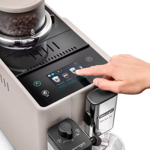 Εικόνα της Μηχανή Espresso DeLonghi Rivelia με Μύλο Άλεσης 19bar 1450W Sand Beige EXAM440.55.BG