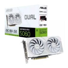 Εικόνα της Asus Dual GeForce RTX 5060 White 8GB GDDR7 OC Edition 90YV0N15-M0NA00