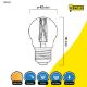 Εικόνα της Λάμπα LED 123LED E27 G45 Dimmable Filament 2200-2700K 470lm 4.5W