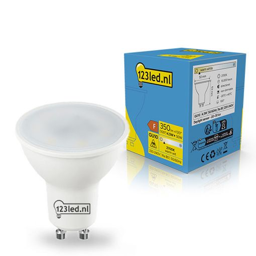 Εικόνα της Λάμπα LED 123LED Spot Daylight Sensor GU10 2700K 350lm 4.5W Warm White
