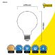 Εικόνα της Λάμπα LED 123LED E27 G95 Dimmable 2700K 470lm 4.5W Warm White