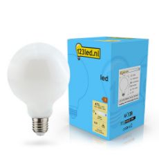 Εικόνα της Λάμπα LED 123LED E27 G95 Dimmable 2700K 470lm 4.5W Warm White