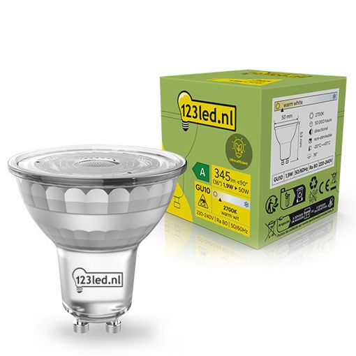 Εικόνα της Λάμπα LED 123LED Ultra Efficient GU10 Spot 2700K 345lm 1.9W Warm White