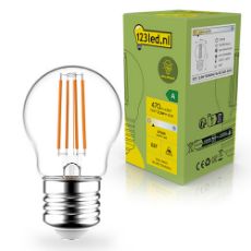 Εικόνα της Λάμπα LED 123LED Ultra Efficient E27 G45 Filament 2700K 470lm 2.2W Warm White