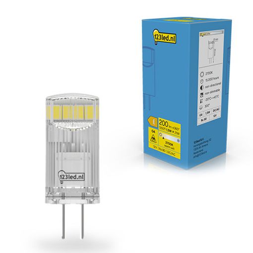 Εικόνα της Λάμπα LED 123LED G4 2700K 200lm 1.5W Warm White