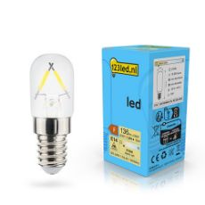 Εικόνα της Λάμπα LED 123LED E14 T20 Filament 2700K 136lm 1.5W Warm White