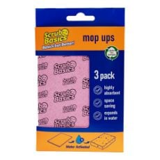 Εικόνα της Σφουγγάρι Scrub Daddy Scrub Basics Mop Ups 3τμχ Rose/Blue/Yellow