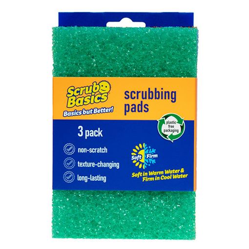 Εικόνα της Σφουγγάρι Scrub Daddy Scrub Basics Scrubbing Pads 3τμχ Green/Blue/Orange
