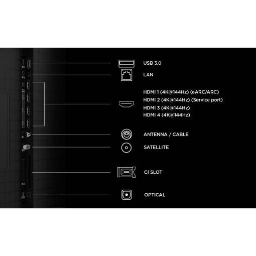 Εικόνα της Τηλεόραση TCL 75C8L 75" 4K UHD SQD-Mini LED Google TV HDR 144Hz