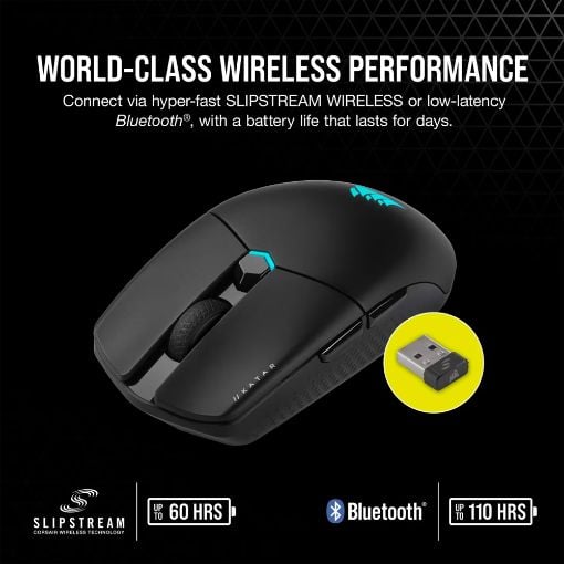 Εικόνα της Ποντίκι Corsair Katar Elite Wireless RGB Black CH-931C111-EU