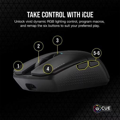 Εικόνα της Ποντίκι Corsair Katar Elite Wireless RGB Black CH-931C111-EU