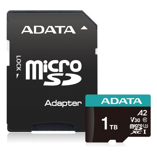 Εικόνα της Κάρτα Μνήμης MicroSDXC Adata Premier Pro 1TB Class 10 UHS-I U3 AUSDX1TUI3V30SA2-RA1