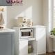 Εικόνα της Songmics Ντουλάπα με 3 Πόρτες 40x90x90 cm White BBK373WB01