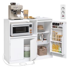 Εικόνα της Songmics Ντουλάπα με 3 Πόρτες 40x90x90 cm White BBK373WB01