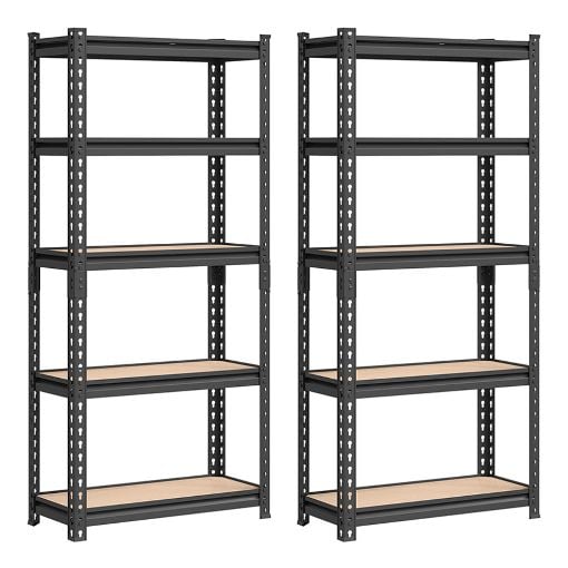 Εικόνα της Songmics Σετ Ραφιέρες Dexion με 5 Ράφια 150 x 75 x 35 cm 2τμχ Black GLR302B01