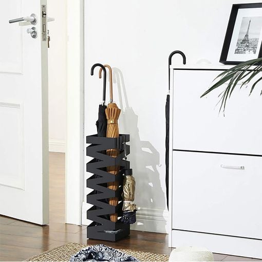 Εικόνα της Songmics Μεταλλική Ομπρελοθήκη 15.5 x 15.5 x 49 cm Black LUC16B