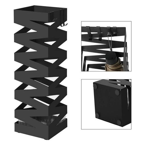 Εικόνα της Songmics Μεταλλική Ομπρελοθήκη 15.5 x 15.5 x 49 cm Black LUC16B