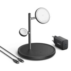 Εικόνα της Ασύρματος Φορτιστής Anker MagGo 3-in-1 Wireless Charging Pad Qi 15W Black B25M3312