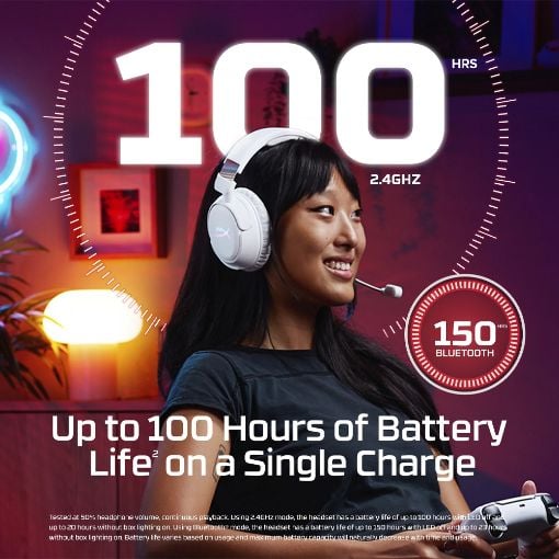 Εικόνα της Headset HyperX Cloud Flight 2 Wireless White B5VC5AA