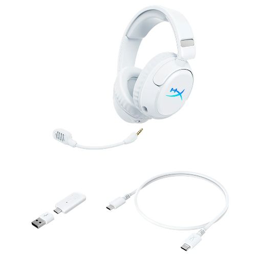 Εικόνα της Headset HyperX Cloud Flight 2 Wireless White B5VC5AA