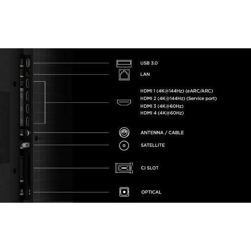 Εικόνα της Τηλεόραση TCL 65Q7D Pro 65" 4K UHD SQD-Mini LED Google TV HDR 144Hz