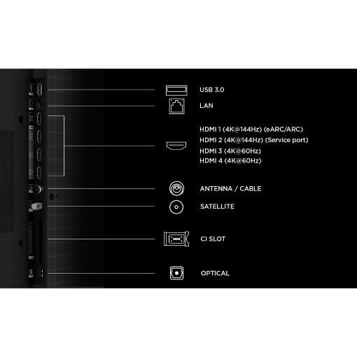 Εικόνα της Τηλεόραση TCL 85Q7D Pro 85" 4K UHD SQD-Mini LED Google TV HDR 144Hz