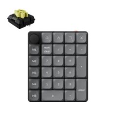 Εικόνα της Number Pad Keychron K0 Max QMK Wireless Custom RGB Hot Swappable Banana Switches Black/Grey K0M-H4