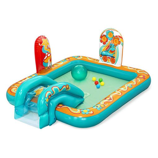 Εικόνα της Παιδική Πισίνα Bestway Retro Groove Play Center Φουσκωτή 193 x 152 x 74 cm Πολύχρωμη 53164