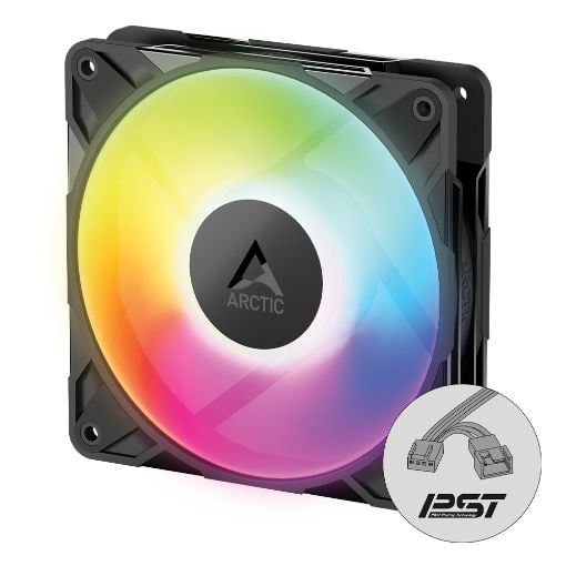 Εικόνα της Case Fan Arctic P12 Pro A-RGB LN PWM 120mm Black ACFAN00344A