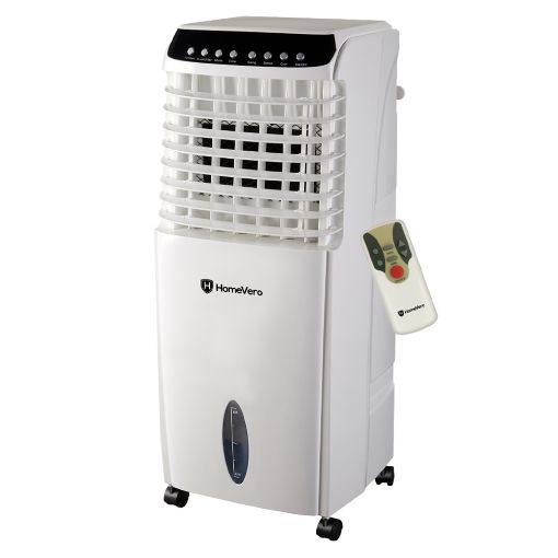 Εικόνα της Air Cooler HomeVero 130W 10L με Ρόδες Λευκό HV-DAC10L