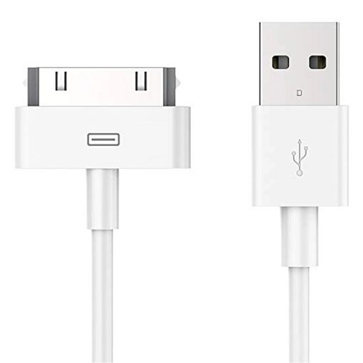 Εικόνα της Καλώδιο Powertech USB 2.0 to Apple Dock (30-Pin) Plug 1m White CAB-U024