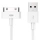 Εικόνα της Καλώδιο Powertech USB 2.0 to Apple Dock (30-Pin) Plug 1m White CAB-U024