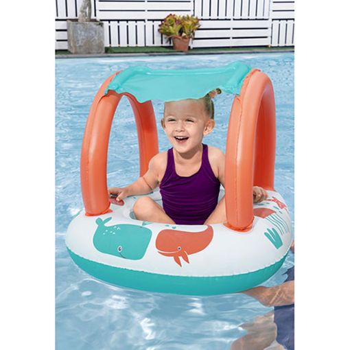Εικόνα της Παιδική Φουσκωτή Βάρκα Bestway Comfort Plush με Σκίαστρο 78x61.5x56.5 cm Multicolor 34203
