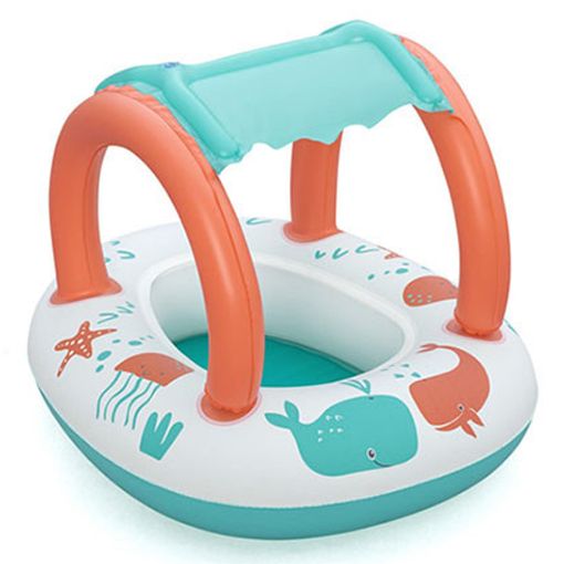 Εικόνα της Παιδική Φουσκωτή Βάρκα Bestway Comfort Plush με Σκίαστρο 78x61.5x56.5 cm Multicolor 34203