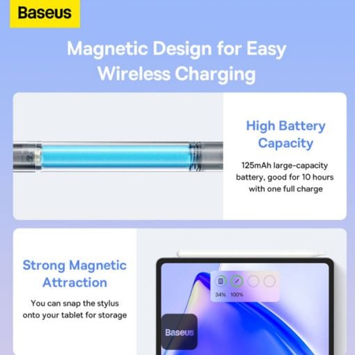 Εικόνα της Baseus Smooth Writing 2 Stylus White SXBC060102