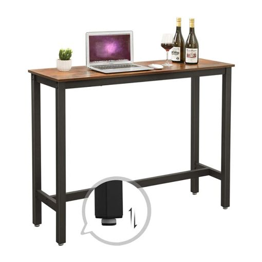 Εικόνα της Vasagle Μεταλλικό Τραπέζι-Bar 120 x 40 x 100 cm Brown/Black LBT12X