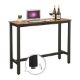 Εικόνα της Vasagle Μεταλλικό Τραπέζι-Bar 120 x 40 x 100 cm Brown/Black LBT12X