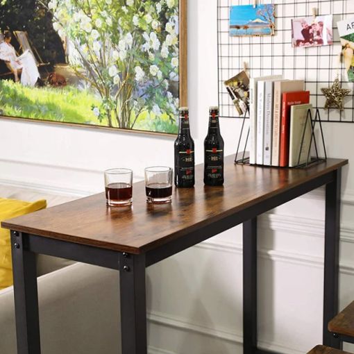 Εικόνα της Vasagle Μεταλλικό Τραπέζι-Bar 120 x 40 x 100 cm Brown/Black LBT12X