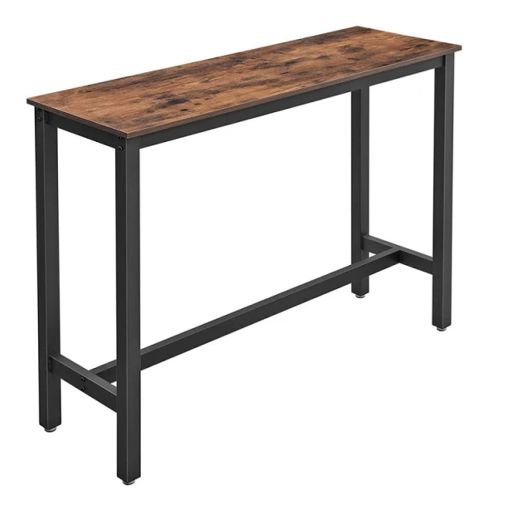 Εικόνα της Vasagle Μεταλλικό Τραπέζι-Bar 120 x 40 x 100 cm Brown/Black LBT12X