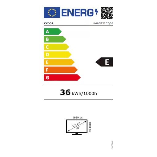 Εικόνα της Τηλεόραση Kydos K40GF22CQ00 40" Smart FHD QLED Google ΤV HDR